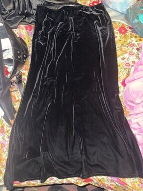 Vintage Another Thyme Brand Long Velvet Skirt!!